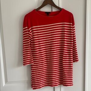 Red Striped Women's Top